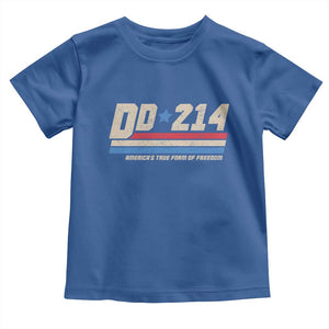 DD-214 Toddler T Shirt Armed Forces Military Alumni Vintage Veteran TS10 Royal Blue Print Your Wear