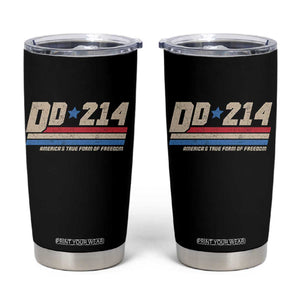 DD-214 Tumbler Cup Armed Forces Military Alumni Vintage Veteran TS10 Black Print Your Wear