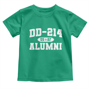 DD-214 US Air Force Alumni Toddler T Shirt US Military Veteran Retired TS10 Irish Green Print Your Wear