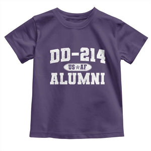 DD-214 US Air Force Alumni Toddler T Shirt US Military Veteran Retired TS10 Purple Print Your Wear
