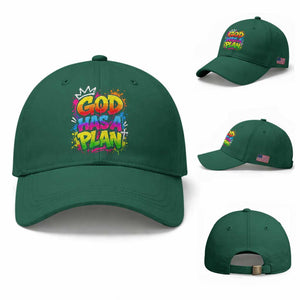 God Has A Plan Baseball Cap Graffiti Rap Christian Faith Graphic
