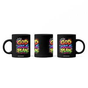 God Has A Plan Coffee Mug Graffiti Rap Christian Faith Graphic