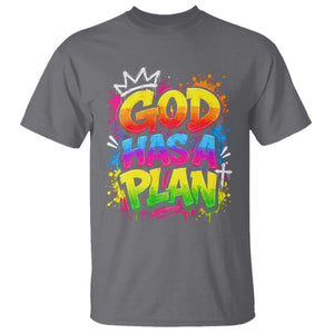 God Has A Plan T Shirt Graffiti Rap Christian Faith Graphic