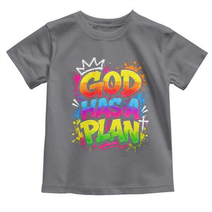 God Has A Plan Toddler T Shirt Graffiti Rap Christian Faith Graphic