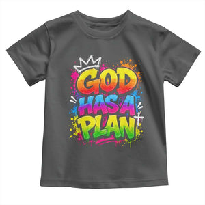 God Has A Plan Toddler T Shirt Graffiti Rap Christian Faith Graphic