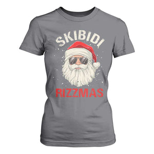 Skibidi Rizzmas Christmas T Shirt For Women Rizz Santa Claus Retro Funny Xmas Gen Alpha Kid TS10 Charcoal Print Your Wear