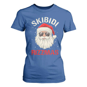 Skibidi Rizzmas Christmas T Shirt For Women Rizz Santa Claus Retro Funny Xmas Gen Alpha Kid TS10 Royal Blue Print Your Wear