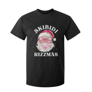 Skibidi Rizzmas Christmas T Shirt For Kid Rizz Santa Pink Bubble Gum Funny Xmas Gen Alpha Girl Kids TS10 Black Print Your Wear