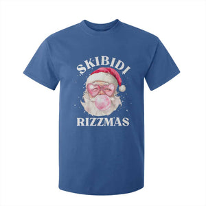 Skibidi Rizzmas Christmas T Shirt For Kid Rizz Santa Pink Bubble Gum Funny Xmas Gen Alpha Girl Kids TS10 Royal Blue Print Your Wear