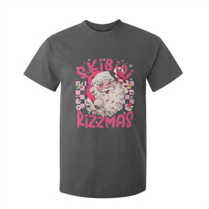 SKIBIDI Rizzmas Santa T Shirt For Kid Rizz Santa Pink Groovy Funny Xmas Gen Alpha Girl Kids TS10 Dark Heather Print Your Wear