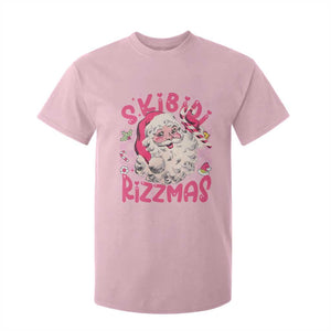 SKIBIDI Rizzmas Santa T Shirt For Kid Rizz Santa Pink Groovy Funny Xmas Gen Alpha Girl Kids TS10 Light Pink Print Your Wear