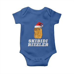 Christmas Skibidi Toilet Rizzler Baby Onesie Meme Funny Memes Brainrot Rizz TS10 Royal Blue Print Your Wear