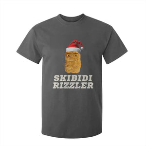 Christmas Skibidi Toilet Rizzler T Shirt For Kid Meme Funny Memes Brainrot Rizz TS10 Dark Heather Print Your Wear