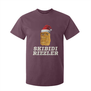 Christmas Skibidi Toilet Rizzler T Shirt For Kid Meme Funny Memes Brainrot Rizz TS10 Maroon Print Your Wear