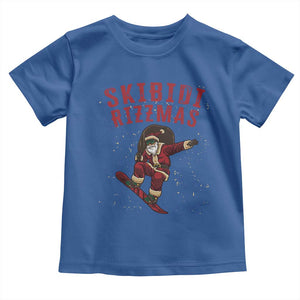 Skibidi Rizzmas Christmas Toddler T Shirt Rizz Santa Claus Skater Skateboard Skateboarder Kid Cool TS10 Royal Blue Print Your Wear
