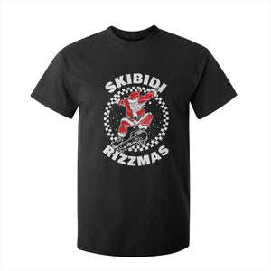 Skibidi Rizzmas Christmas T Shirt For Kid Rizz Skateboarding Santa Claus Skater Skateboard Skateboarder TS10 Black Print Your Wear