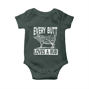 Funny BBQ Baby Onesie Pork Butt Loves a Rub Grilling Gift TS10 Print Your Wear
