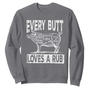 BBQ Sweatshirt Pork Butt Rub Dad Grill Gift TS10 Charcoal Print Your Wear