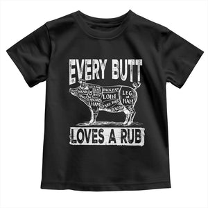 BBQ Toddler T Shirt Pork Butt Rub Dad Grill Gift TS10 Black Print Your Wear