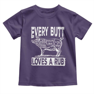 BBQ Toddler T Shirt Pork Butt Rub Dad Grill Gift TS10 Purple Print Your Wear
