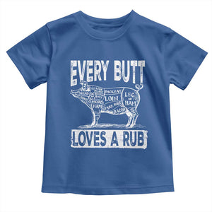 BBQ Toddler T Shirt Pork Butt Rub Dad Grill Gift TS10 Royal Blue Print Your Wear