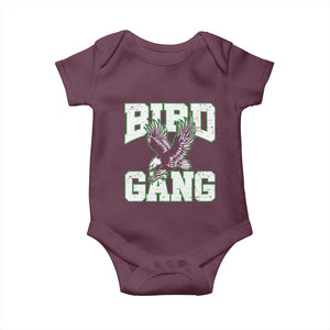 Bird Gang Baby Onesie Vintage 90s Style Classic EF Fly TS10 Maroon Print Your Wear