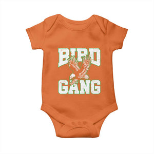 Bird Gang Baby Onesie Vintage 90s Style Classic EF Fly TS10 Orange Print Your Wear