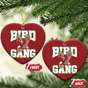 Bird Gang Christmas Ceramic Ornament Vintage 90s Style Classic EF Fly TS10 Heart Red Print Your Wear
