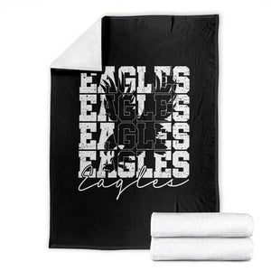 Vintage Eagles Bird Inspirational Throw Blanket 90s Style Classic Eagles Fly TS10 Black Print Your Wear