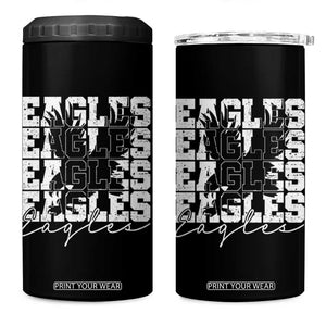 Vintage Eagles Bird Inspirational 4 in 1 Can Cooler Tumbler 90s Style Classic Eagles Fly TS10 One Size: 16 oz Black Print Your Wear