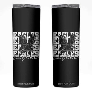 Vintage Eagles Bird Inspirational Skinny Tumbler 90s Style Classic Eagles Fly TS10 Black Print Your Wear