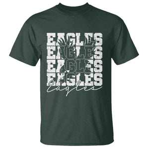 Vintage EF Bird Inspirational T Shirt 90s Style Classic PFE Fly TS10 Dark Forest Green Print Your Wear
