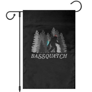 Funny Bigfoot Fishing Garden Flag Bassquatch Sasquatch In The Forest Yeti TS10 Black Print Your Wear