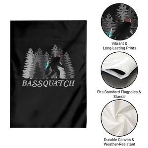 Funny Bigfoot Fishing Garden Flag Bassquatch Sasquatch In The Forest Yeti TS10 Print Your Wear