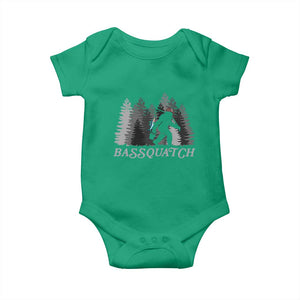 Funny Bigfoot Fishing Baby Onesie Bassquatch Sasquatch In The Forest Yeti TS10 Irish Green Print Your Wear
