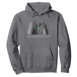 Funny Bigfoot Fishing Hoodie Bassquatch Sasquatch In The Forest Yeti TS10 Charcoal Print Your Wear