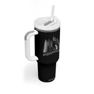 Funny Bigfoot Fishing Tumbler With Handle Bassquatch Sasquatch In The Forest Yeti TS10 Print Your Wear