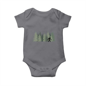 Bigfoot In The Forest Sasquatch Yeti Baby Onesie TS10 Charcoal Print Your Wear