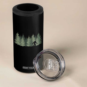 Bigfoot In The Forest Sasquatch Yeti 4 in 1 Can Cooler Tumbler TS10 Print Your Wear