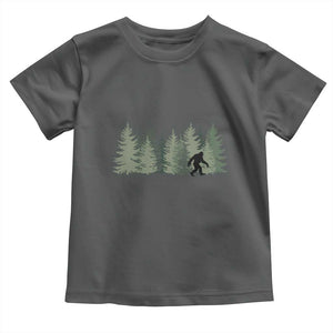 Bigfoot In The Forest Sasquatch Yeti Toddler T Shirt TS10 Dark Heather Print Your Wear