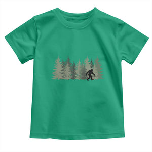 Bigfoot In The Forest Sasquatch Yeti Toddler T Shirt TS10 Irish Green Print Your Wear
