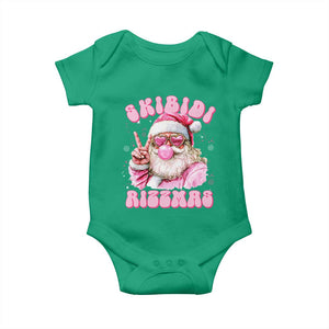 Skibidi Rizzmas Christmas Baby Onesie Rizz Santa Pink Bubble Gum Funny Xmas Girl Kids Gen Alpha TS10 Irish Green Print Your Wear