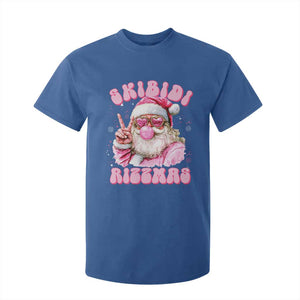 Skibidi Rizzmas Christmas T Shirt For Kid Rizz Santa Pink Bubble Gum Funny Xmas Girl Kids Gen Alpha TS10 Royal Blue Print Your Wear