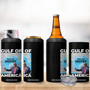 America's Gulf Mexico 4 in 1 Can Cooler Tumbler Trump Dancing Funny Map TS10 Print Your Wear