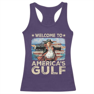 America's Gulf Mexico Racerback Tank Top Presdent Trump Pirate TS10 Purple Print Your Wear