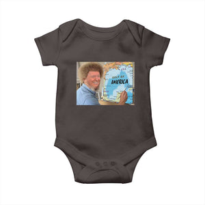 Funny America's Gulf Mexico Baby Onesie Presdent Trump TS10 Dark Chocolate Print Your Wear