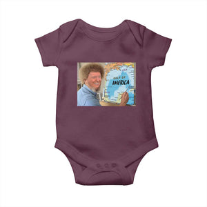 Funny America's Gulf Mexico Baby Onesie Presdent Trump TS10 Maroon Print Your Wear