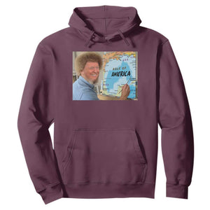 Funny America's Gulf Mexico Hoodie Presdent Trump TS10 Maroon Print Your Wear