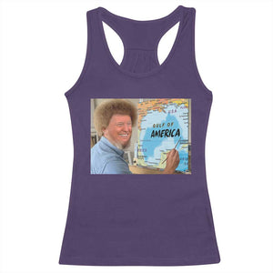 Funny America's Gulf Mexico Racerback Tank Top Presdent Trump TS10 Purple Print Your Wear