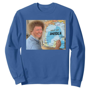Funny America's Gulf Mexico Sweatshirt Presdent Trump TS10 Royal Blue Print Your Wear
